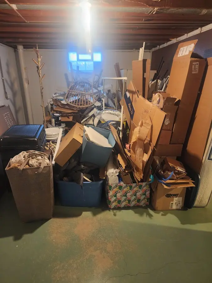 Roll-off dumpster container at job site for Construction Dumpster Rental in Concord